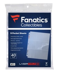 Fanatics 9-pocket pages (40 Sheets)